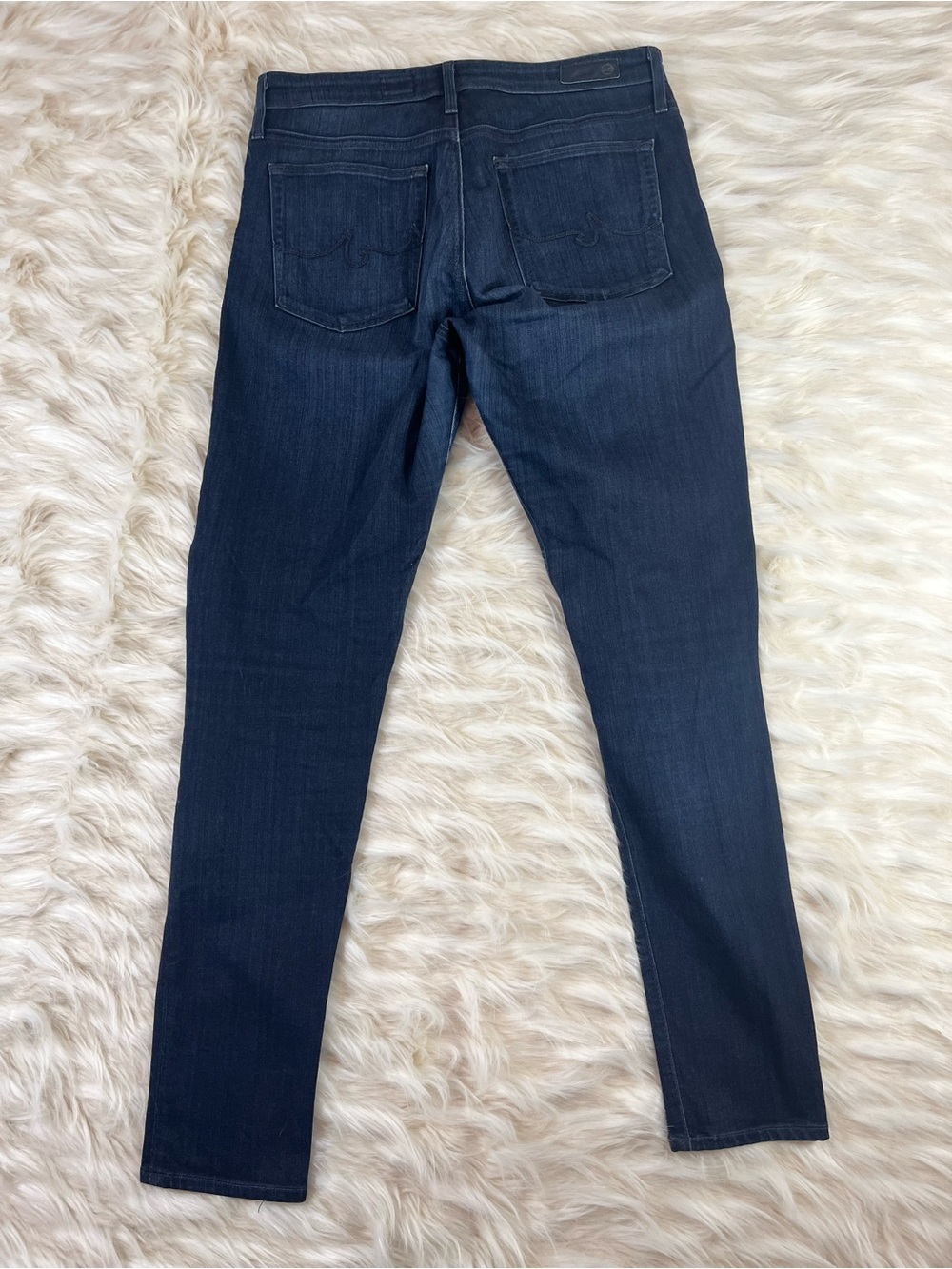 AG Adriano Goldschmied The Farrah Jeans Women's 30x31 High Rise Skinny Dark Wash - Picture 5 of 6
